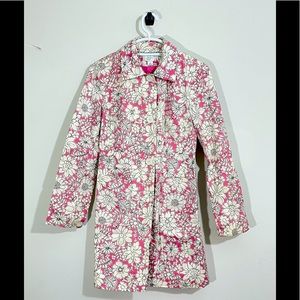 Ann Taylor LOFT floral trench coat